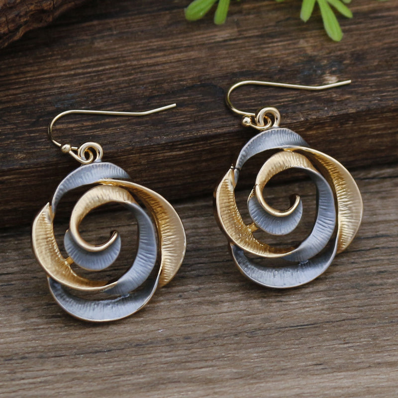 Elegant Spiral Earrings