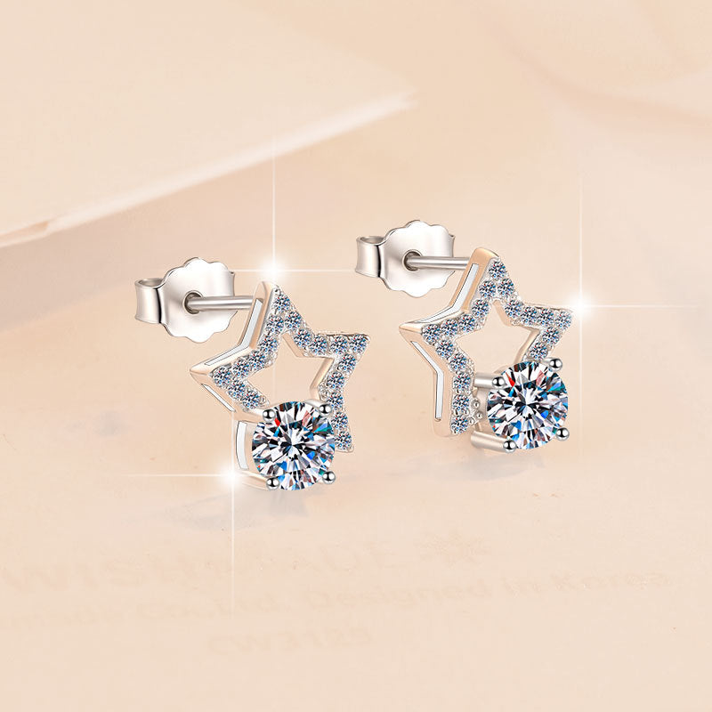 Elegant Star Crystal Earrings