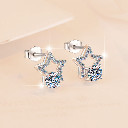 Elegant Star Crystal Earrings
