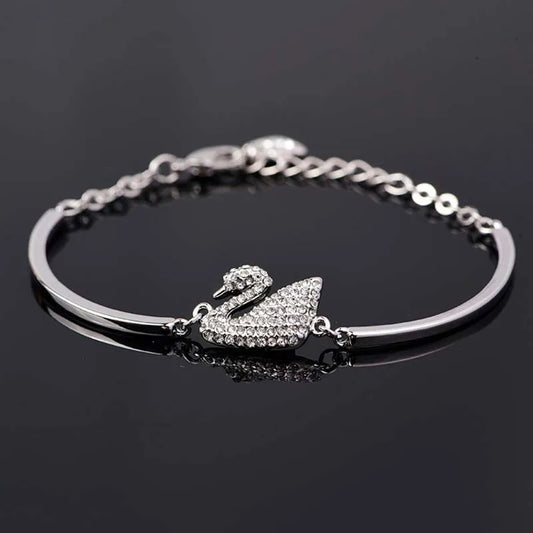 Elegant Swan Bracelet