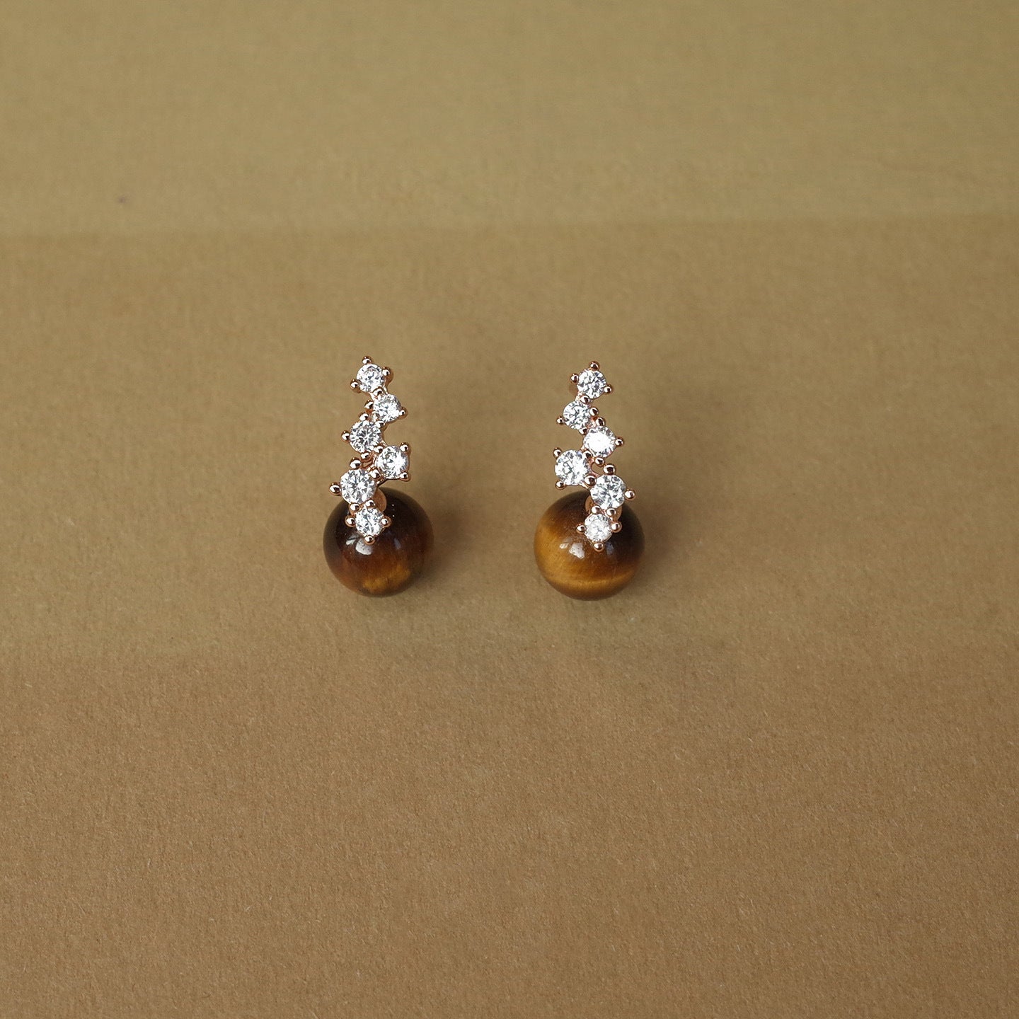 Elegant Tiger Eye Earrings