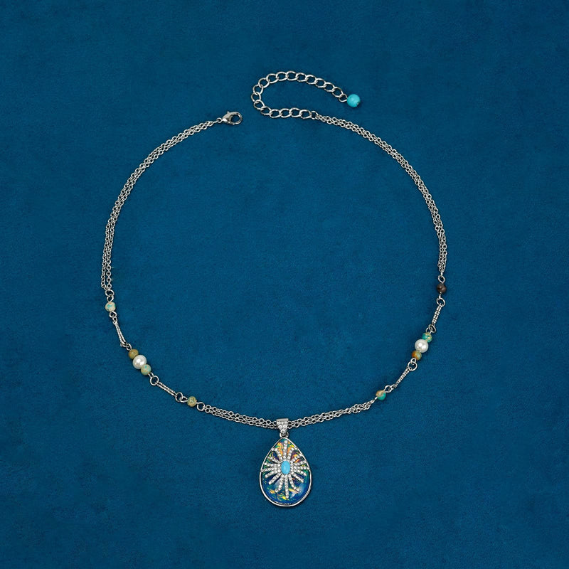 Elegant Turquoise Pendant Necklace