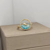 Elegant Whale Topaz Ring