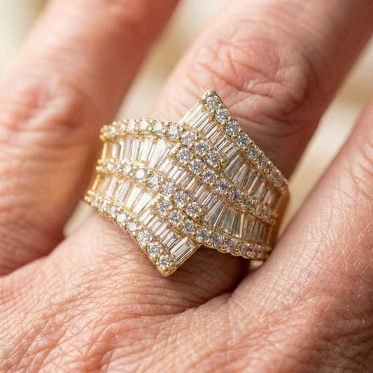 Elegant Zircon Statement Ring