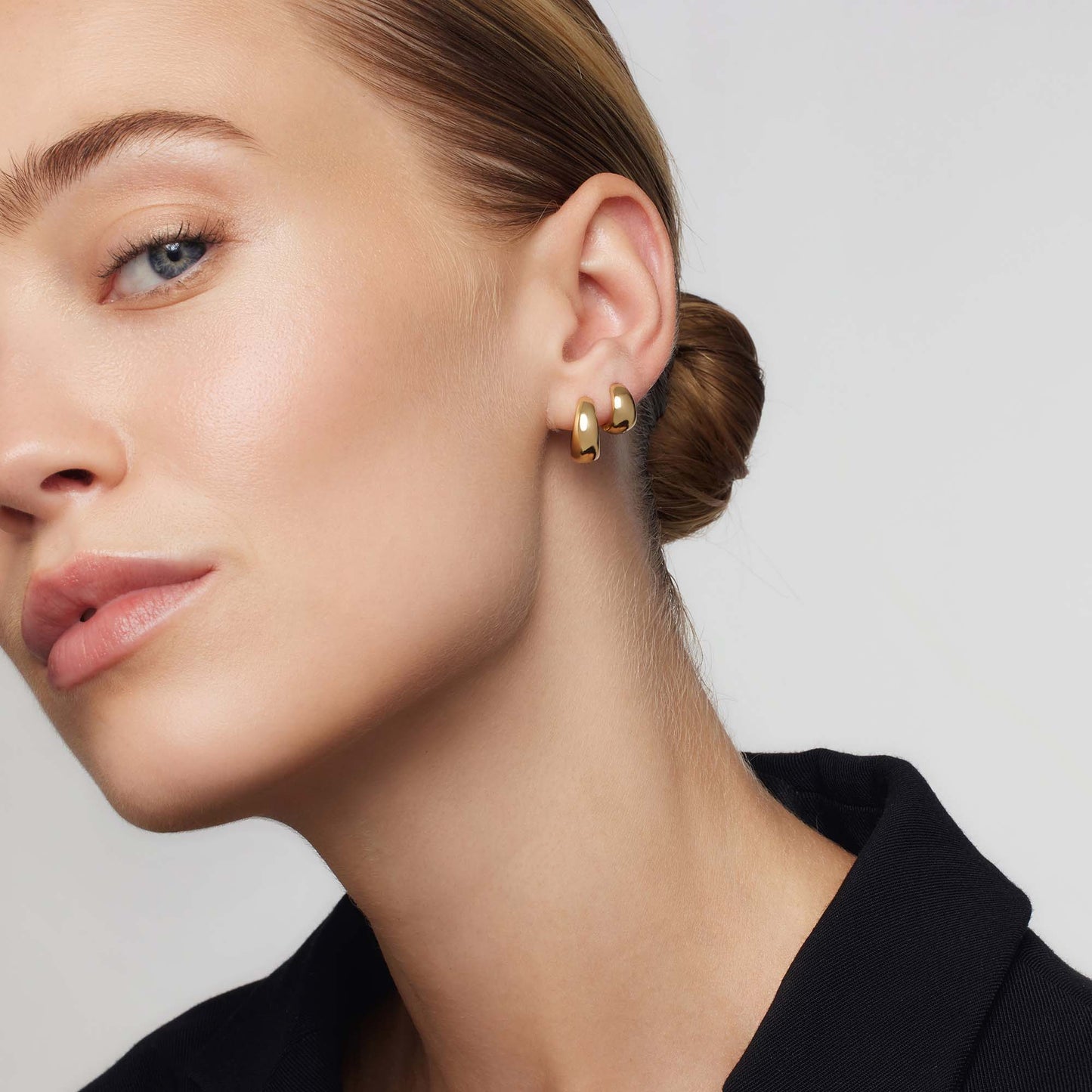 Gold Rue Mini Hoops