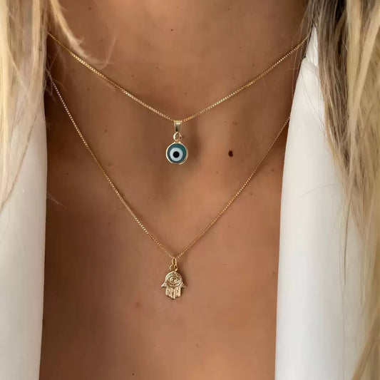 Evil Eye Gold Necklace