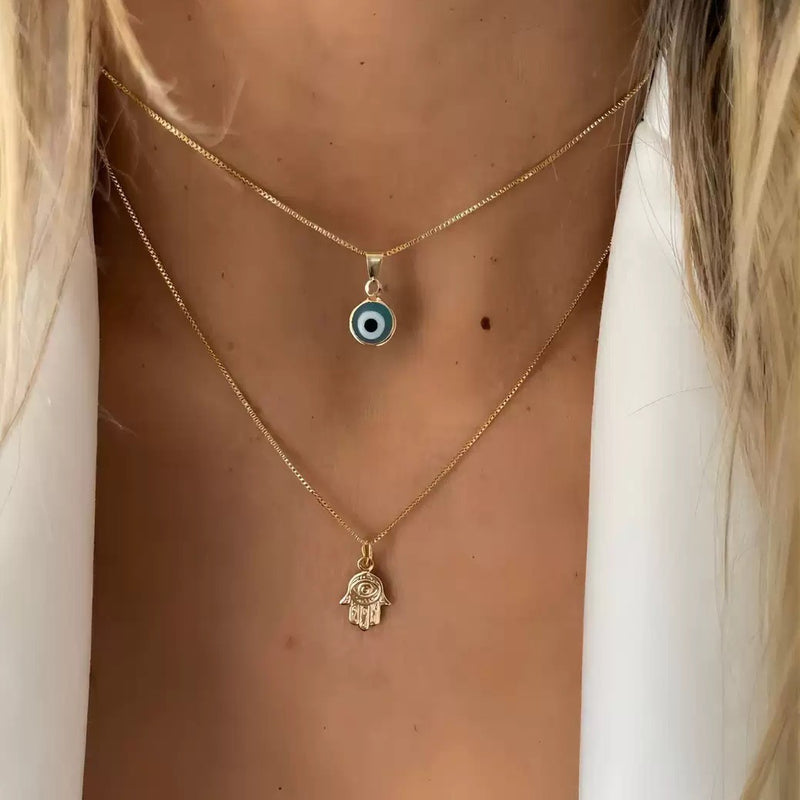 Evil Eye Gold Necklace