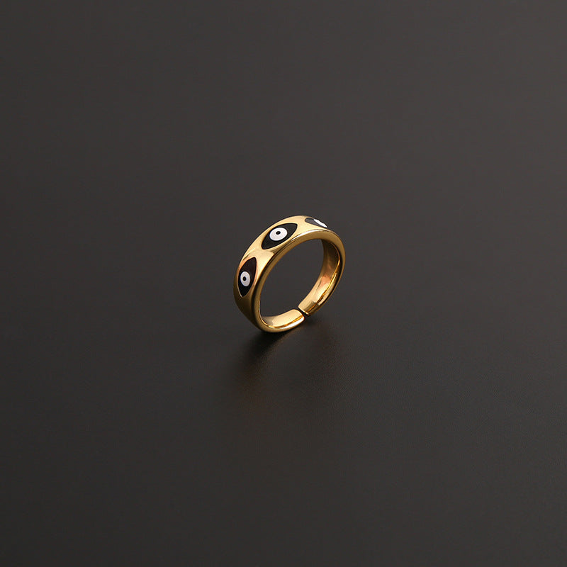 Evil Eye Gold Ring