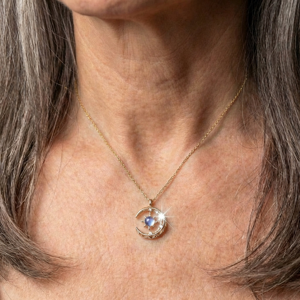 Fashion Star Moon Chain Necklace