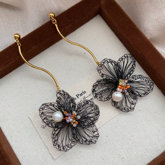 Filigree Pearl Earrings