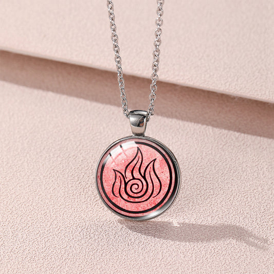 Flame Symbol Necklace