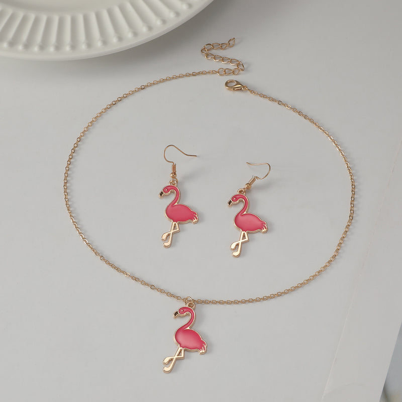 Flamingo Pendant Necklace