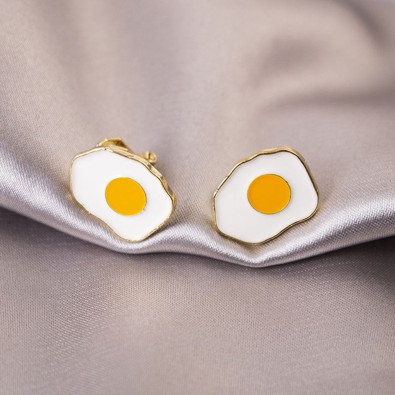 Fried Egg Earrings