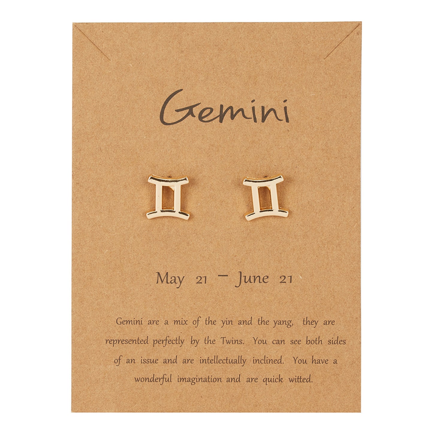 Gemini Zodiac Earrings