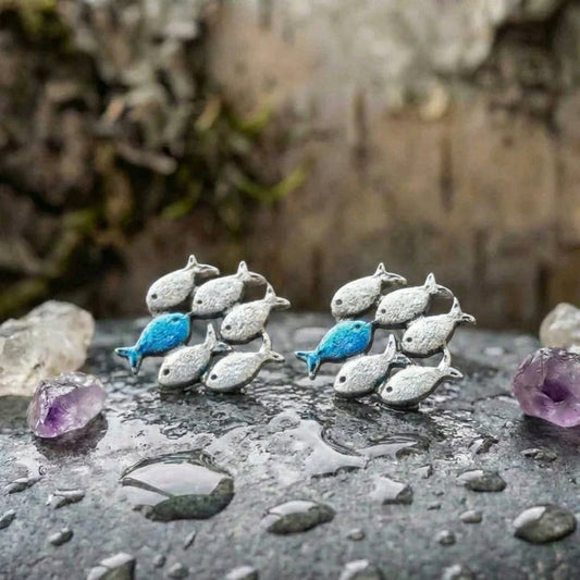 Vintage Fish School Earrings