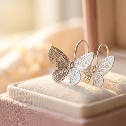 Vintage Butterfly Dangle Earrings