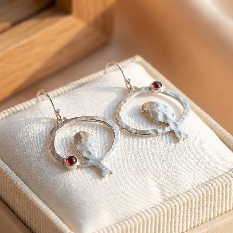Vintage Bird Dangle Earrings