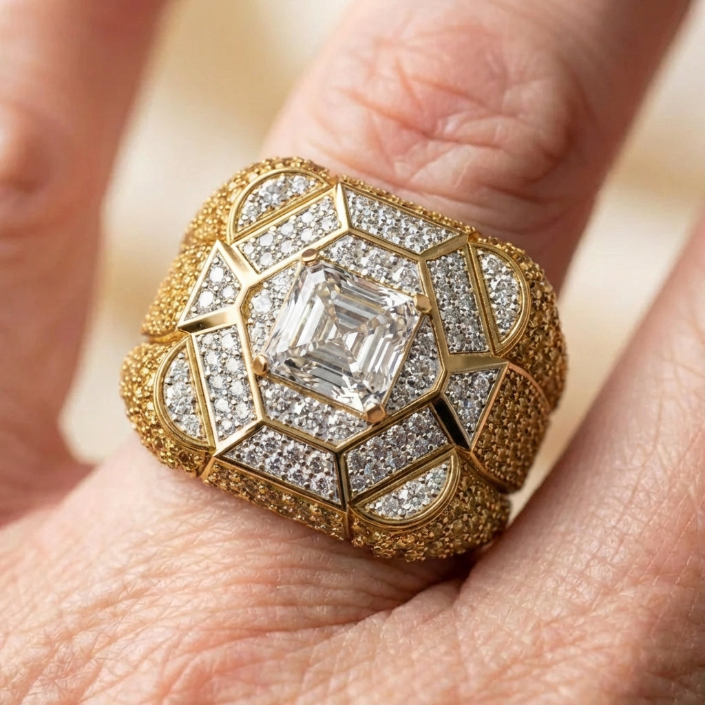 Elegant Gold Diamond Ring