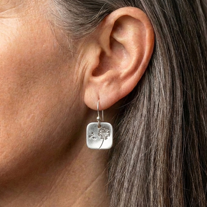 Elegant Dandelion Earrings