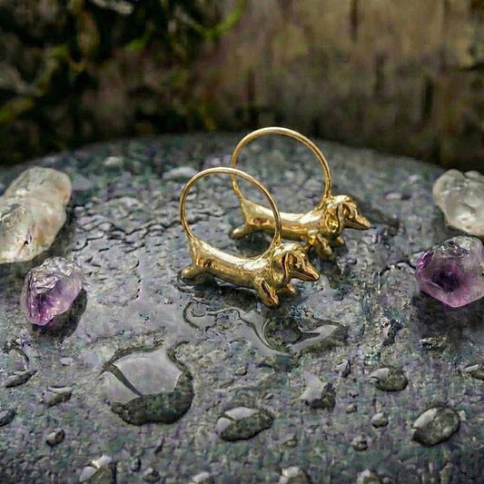 Elegant Dachshund Earrings