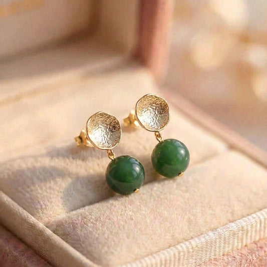 Exquisite Green Pearl Earrings
