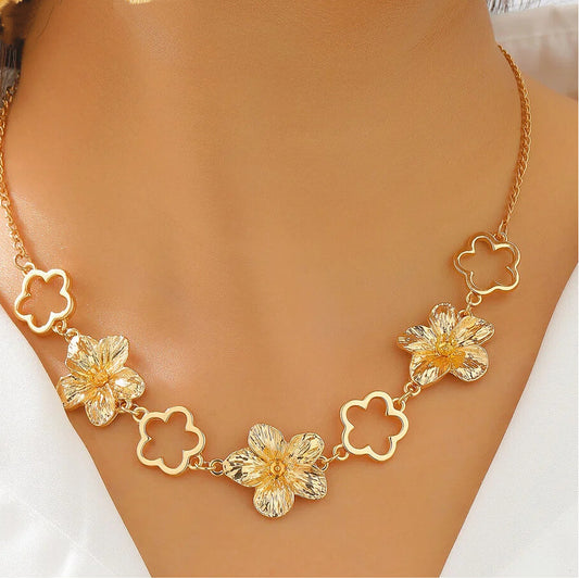 Gold Flower Necklace