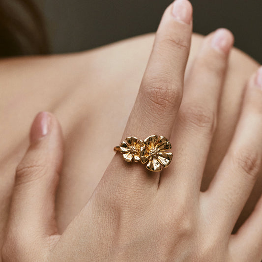 Gold Flower Ring