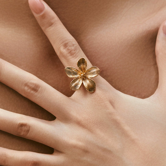 Gold Flower Ring