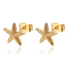 Gold Starfish Earrings