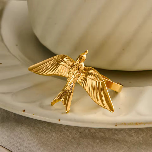 Gold Swallow Ring