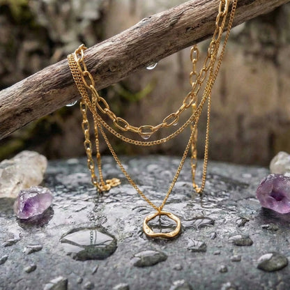 Gold Vintage Layered Necklace