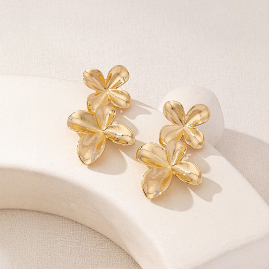 Golden Flower Earrings