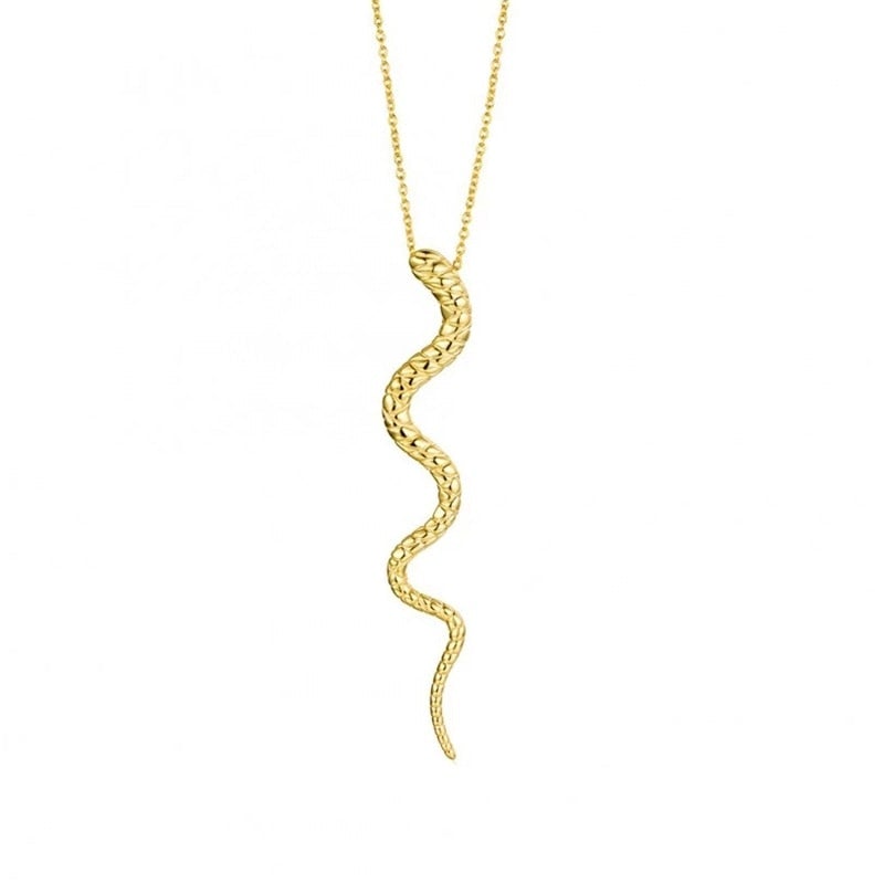 Amazonian Serpent Pendant In 925 Sterling Silver
