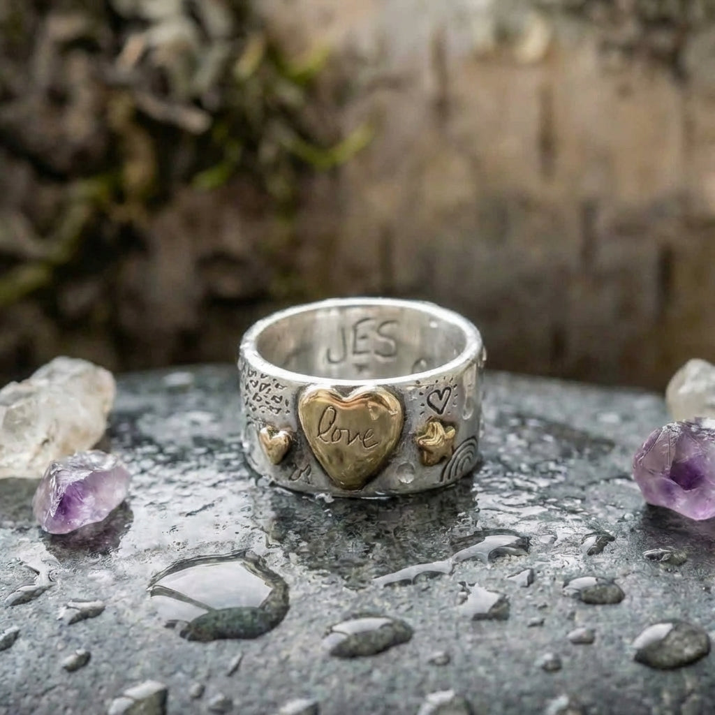 Handmade Heart Love Ring