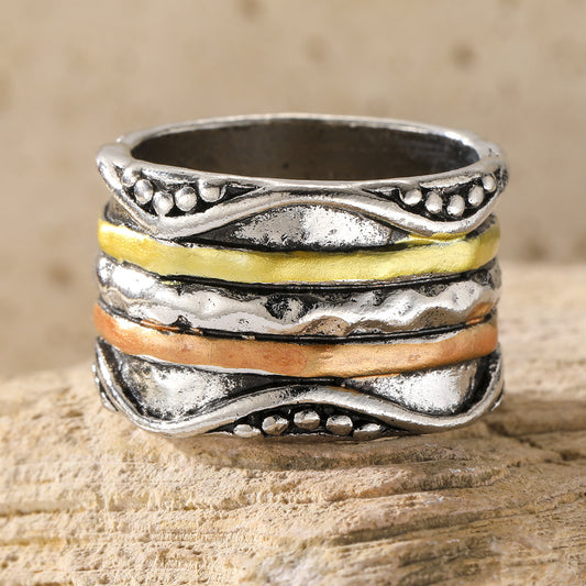 Handmade Mixed Metal Ring
