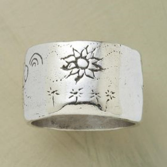 Handmade Sun Star Ring