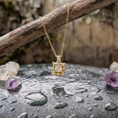 Illaria Square Baguette Necklace