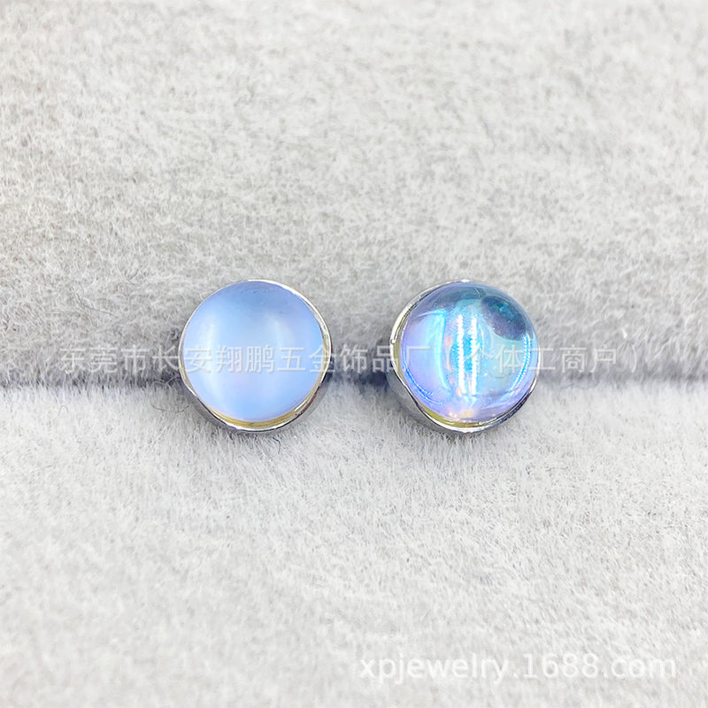 Iridescent Blue Earrings