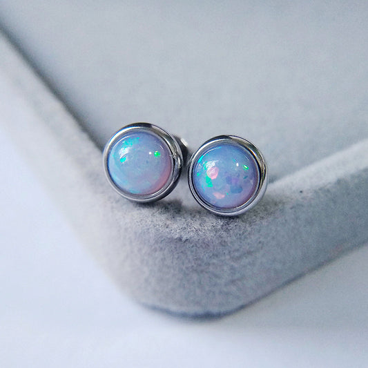 Iridescent Opal Earrings
