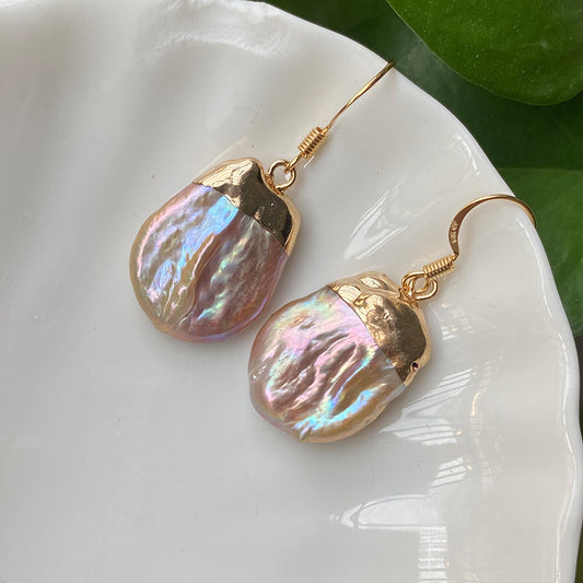 Iridescent Pearl Earrings