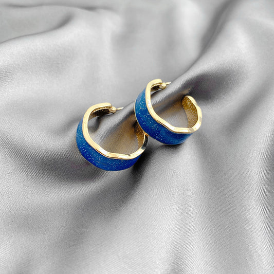 Lapis Lazuli Hoop Earrings