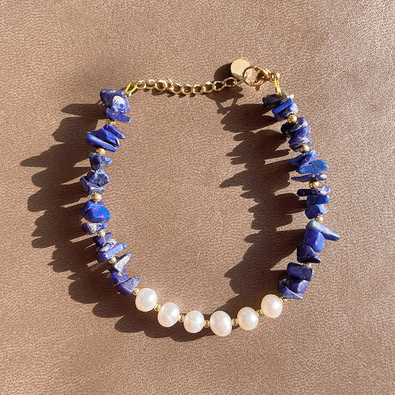 Lapis Lazuli Pearl Bracelet