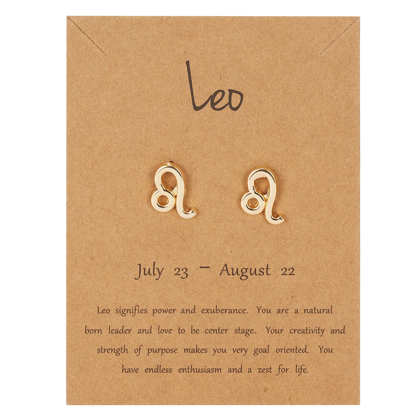 Leo Zodiac Earrings