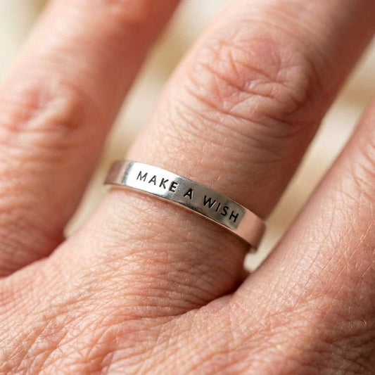 Make A Wish Silver Ring