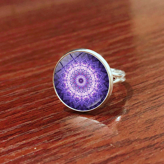 Mandala Purple Ring
