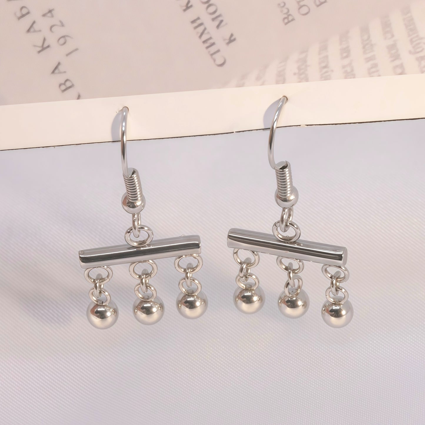 Minimalist Ball Drop Earrings