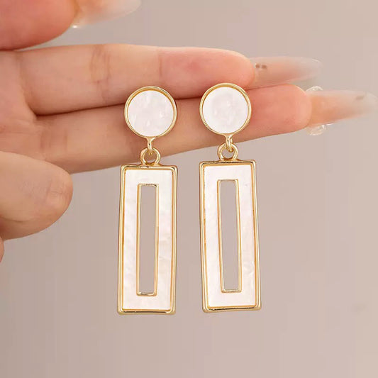 Minimalist Mother Of Pearl Earrings