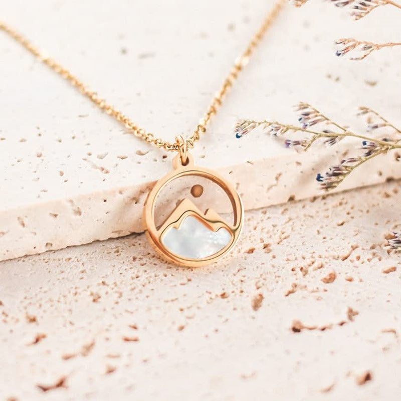 Minimalist Mountain Necklace