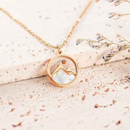 Minimalist Mountain Necklace