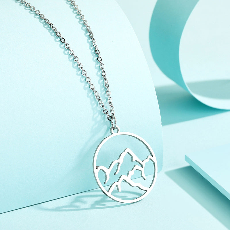 Minimalist Mountain Necklace